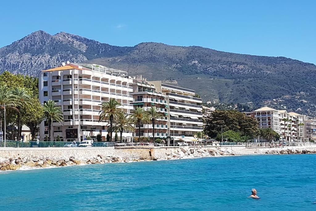 Appartement Bord De Mer Avec Garage Menton Eksteriør bilde
