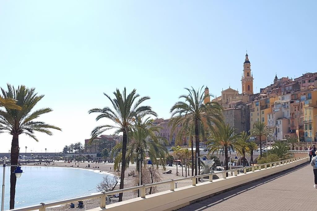 Appartement Bord De Mer Avec Garage Menton Eksteriør bilde